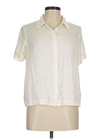 Quince Short Sleeve Silk Top (view 1)