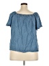 Daniel Rainn Blue Short Sleeve Blouse Size XXL - photo 2
