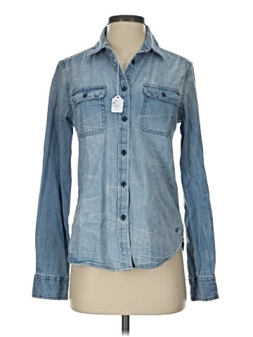 American Eagle Outfitters Long Sleeve Button-Down Shirt (view 1)