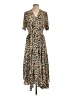 Chico's Animal Print Brown Casual Dress Size L - photo 1