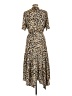 Chico's Animal Print Brown Casual Dress Size L - photo 2