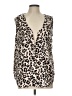 Maurices 100% Polyester Tan Sleeveless Blouse Size L - photo 1
