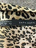 Zara Basic Animal Print Brown Sleeveless Button-Down Shirt Size L - photo 7