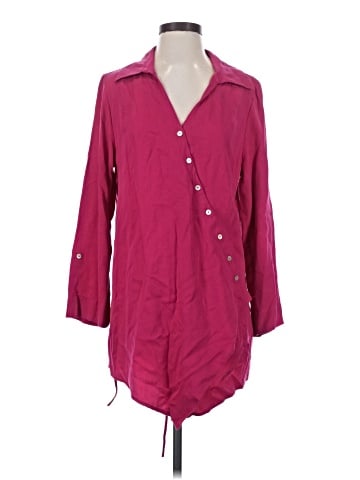 Soft Surroundings 3/4 Sleeve Button-Down Shirt (view 1)