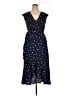 Max Studio Polka Dots Blue Cocktail Dress Size XL - photo 1