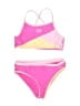 Reebok Color Block Pink Two Piece Swimsuit Size 7 (estimated) - photo 1