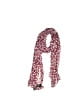 V.Fraas 100% Polyester Animal Print Burgundy Scarf One size - photo 1