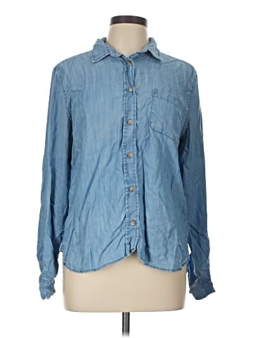 American Eagle Outfitters Long Sleeve Button-Down Shirt (view 1)