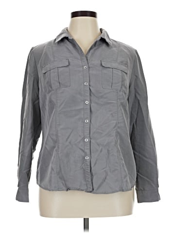 Roz & Ali Long Sleeve Button-Down Shirt (view 1)