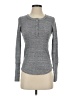 Splendid Gray Long Sleeve Henley Size XS - photo 1