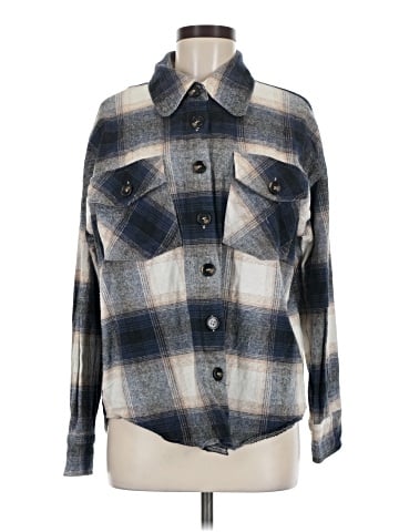 E&M Collection Long Sleeve Button-Down Shirt (view 1)