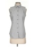 Apt. 9 Gray Sleeveless Button-Down Shirt Size S - photo 1