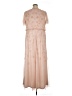 PAPELL Studio 100% Polyester Tan Cocktail Dress Size 16 - photo 2