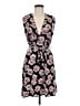 MNG Floral Black Casual Dress Size 6 - photo 1