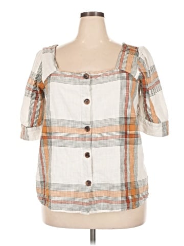 Worthington Short Sleeve Blouse (view 1)