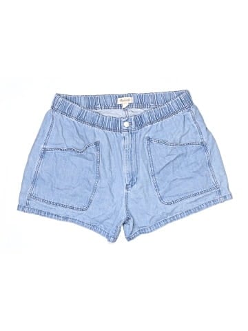 Madewell Plus Denim Pull-On Utility Shorts in Grandfield Wash (view 1)