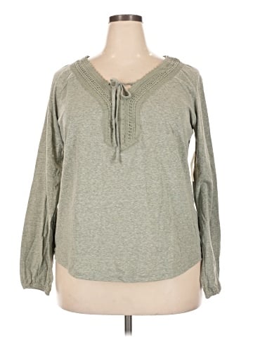 St. John's Bay Long Sleeve Blouse (view 1)