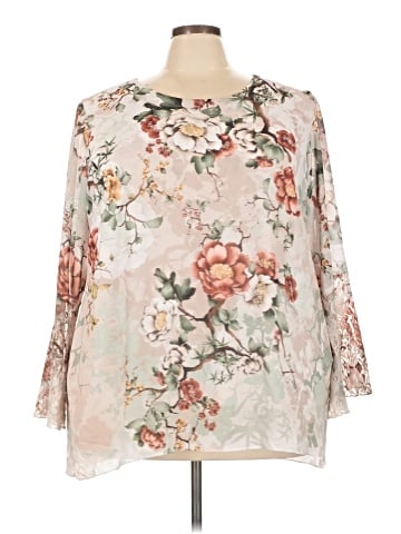JM Collection 3/4 Sleeve Blouse (view 1)