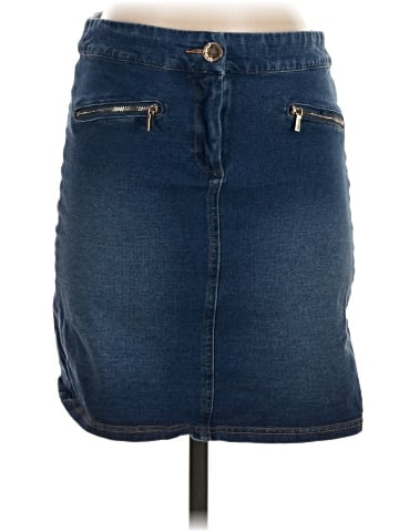 Bebe Denim Skirt (view 1)
