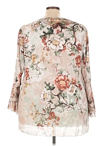 JM Collection 3/4 Sleeve Blouse (view 2)