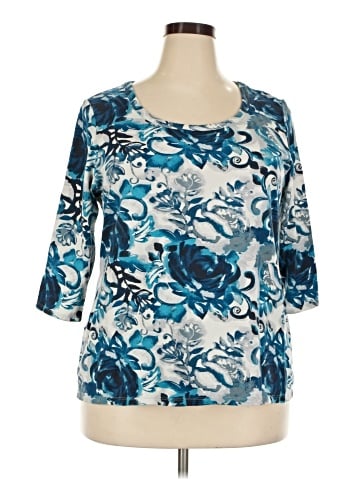 Style&Co 3/4 Sleeve T-Shirt (view 1)