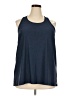 Reebok Solid Blue Sleeveless Top Size 2X - photo 1