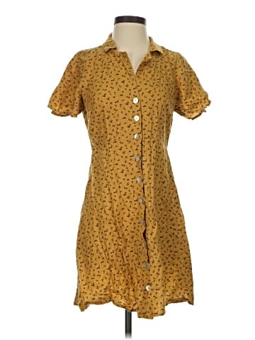 Madewell Kacie Mini Shirtdress in Bitsy Bouquet (view 1)