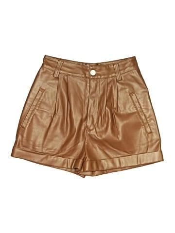 Divine Heritage Faux Leather Shorts (view 1)