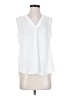 Vince Camuto 100% Polyester White Sleeveless Blouse Size S - photo 1