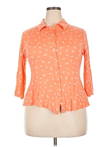 Isaac Mizrahi LIVE! 3/4 Sleeve Button-Down Shirt (view 1)