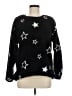 Ann Taylor LOFT 100% Polyester Stars Black Pullover Sweater Size M - photo 1