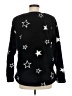 Ann Taylor LOFT 100% Polyester Stars Black Pullover Sweater Size M - photo 2