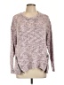 Kensie Tweed Purple Pullover Sweater Size L - photo 1