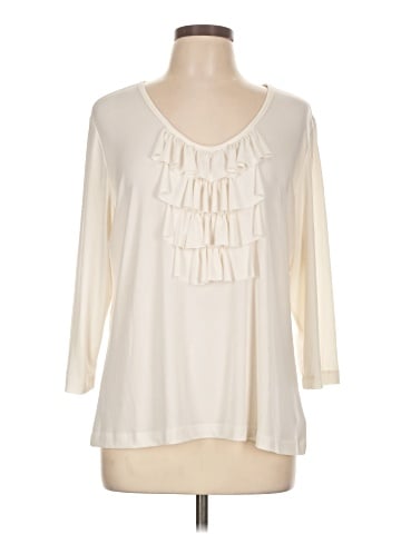 Susan Graver 3/4 Sleeve Blouse (view 1)