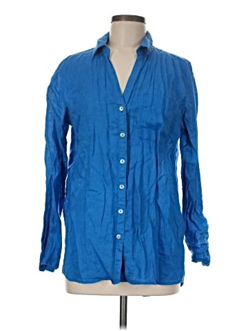 Sigrid Olsen Long Sleeve Button-Down Shirt (view 1)