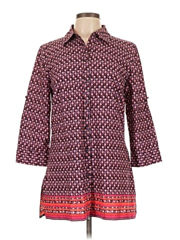 Charter Club 3/4 Sleeve Button-Down Shirt (view 1)