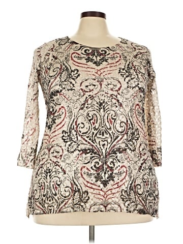 Brittany Black 3/4 Sleeve Blouse (view 1)