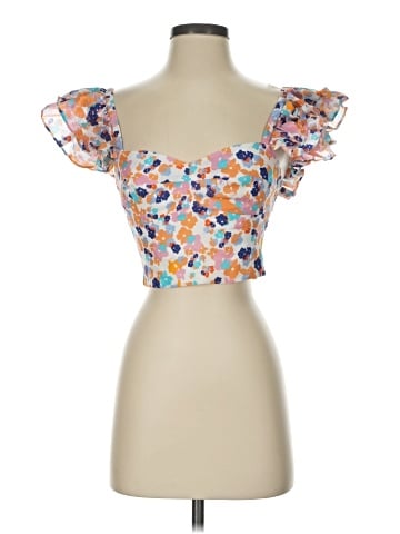 Amanda Uprichard Short Sleeve Blouse (view 1)