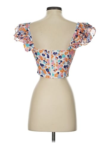 Amanda Uprichard Short Sleeve Blouse (view 2)