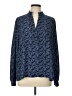 Gap Blue Long Sleeve Blouse Size L - photo 1