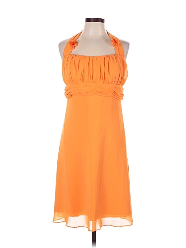 Pre-owned David's Bridal Cocktail Dress In Orange