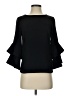 J.Crew 100% Polyester Black 3/4 Sleeve Blouse Size 00 - photo 1