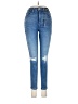 Express Hearts Blue Jeans Size 4 - photo 1