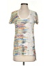 BCBGMAXAZRIA Silver Short Sleeve T-Shirt Size XXS - photo 1