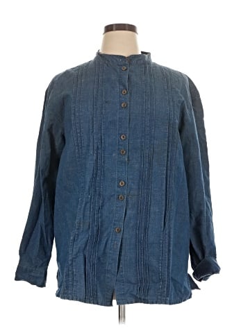 Coldwater Creek 3/4 Sleeve Button-Down Shirt (view 1)