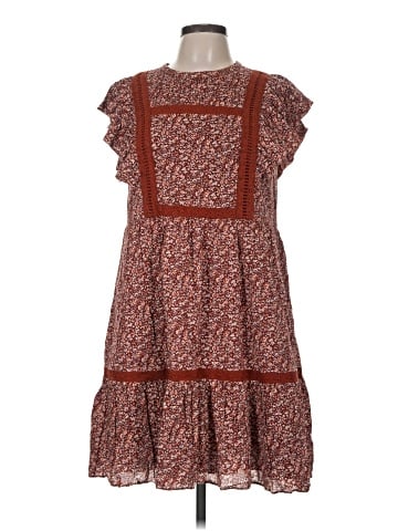 Madewell Flutter-Sleeve Mini Dress in Cottage Garden (view 1)