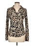 Isabella Rodriguez Animal Print Tan Long Sleeve Blouse Size L - photo 1