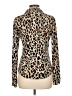 Isabella Rodriguez Animal Print Tan Long Sleeve Blouse Size L - photo 2