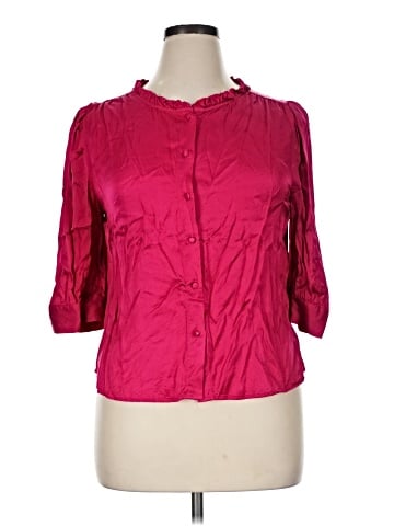 Another Love 3/4 Sleeve Button-Down Shirt (view 1)