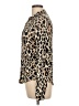 Isabella Rodriguez Animal Print Tan Long Sleeve Blouse Size L - photo 5
